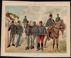 A magyar királyi honvédség, színes nyomat a Honvédség cikkéből