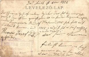 1901 Budapest, Sheily Lipót fodrász felvétele tanítványaival, csoportkép, photo (EB)