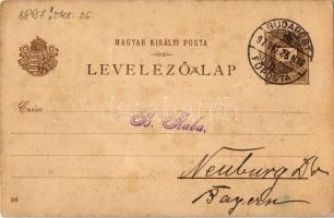 1897 Budapest V. Ezredéves Országos Kiállítás, Országház. 2 Kr. barna Ga. s: Morelli (fl)