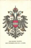 11 db régi osztrák-magyar és német katonai motívumlap, propaganda / 11 pre-1945 WWI Austro-Hungarian K.u.K. and German military motive cards, propaganda card, coat of arms, Wappen