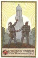 11 db régi osztrák-magyar és német katonai motívumlap, propaganda / 11 pre-1945 WWI Austro-Hungarian...