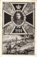 11 db régi osztrák-magyar és német katonai motívumlap, propaganda / 11 pre-1945 WWI Austro-Hungarian...