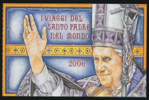 Pope Benedict XVI. self-adhesive stamp-booklet XVI. Benedek pápa utazásai öntapadós bélyegfüzet