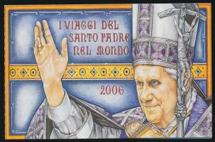 XVI. Benedek pápa utazásai öntapadós bélyegfüzet Pope Benedict XVI. self-adhesive stamp-booklet