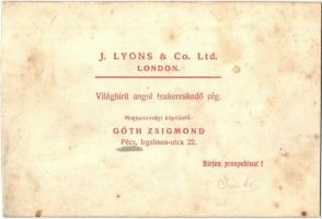 Pécs, Irgalmasok utcája, Hirschler és Köszl János üzlete, Vilma Cukorkagyár, gyógyszertár, Ármuth Sá...