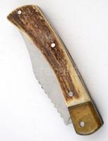 Szarvasagancs nyelű vadász bicska 18 cm