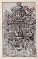 XVIII. századi szentkép üvegezett keretben 15x19 cm