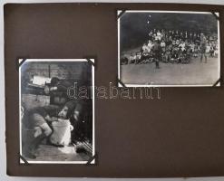 1930 Csondárvölgyi nagytáborunk emlékére. Cserkész táborozásról készült dekoratív album, kb 100 db é...