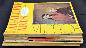 cca 1960-1970 a La galerie des arts művészeti folyóirat 24 lapszáma, számos érdekes írással