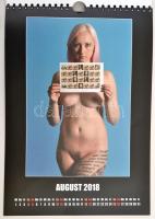 Schach 2018, erotikus sakknaptár