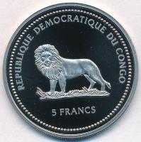 Kongói Demokratikus Köztársaság 2002. 5Fr Cu-Ni "Vadvédelem - Pillangó" hologramos forgalm...