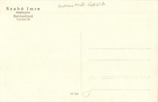 Balatonfüred, Katonatiszti üdülő, csoportkép katonákkal és hölgyekkel. Szabó Imre photo