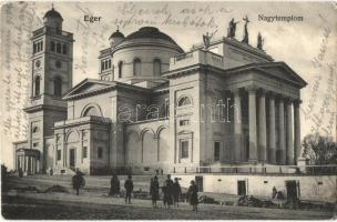 Eger - 4 db régi képeslap / 4 pre-1945 postcards