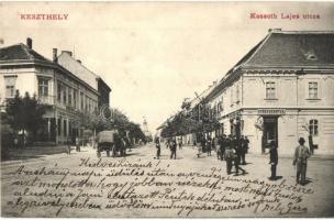 Keszthely, Kossuth Lajos utca, gyógyszertár, Korona szálloda. S. D. M. 2043.