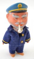 Retro figugrák,3 db, két hajós kapitány, az egyik szigonnyal, egy cipészfiú figura, kettő fa-plüss, ...