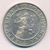 Csehszlovákia 1955. 100K Ag "10 éves a függetlenség" T:1-
Czechoslovakia 1955. 100 Korun ...