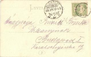 Siófok, Tanhoffer villa és a halász tó. Salamon Adolf kiadása (EK)