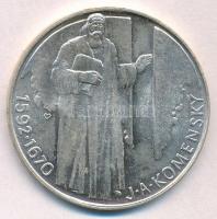 Csehszlovákia 1992. 500K Ag "Comenius" T:1,1- Czechoslovakia 1992. 500 Korun Ag "J. A. Komensky" C:UNC,AU Krause KM#158