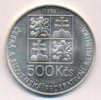 Csehszlovákia 1992. 500K Ag "Comenius" T:1,1-
Czechoslovakia 1992. 500 Korun Ag "J. ...