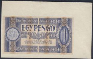 1938. 1P bal felső sarokívszéllel T:II+