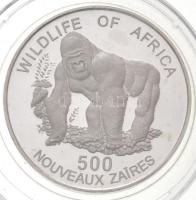 Zaire 1996. 500Z Ag "Gorilla" T:PP fo.
Zaire 1996. 500 Zaires Ag "Gorilla" C:PP...