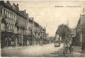 Debrecen, Ferenc József út, villamos, Fodor A. sírkő üzlete (EK)