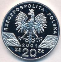 Lengyelország 2001. 20Zl Ag "Fecskefarkú lepke" T:PP fo.
Poland 2001. 20 Zlotych Ag "...