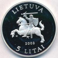 Litvánia 2002. 5L Ag "Bagoly - Tyto Alba" T:PP fo.
Lithuania 2002. 5 Litai "Barn owl...