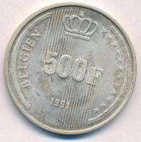 Belgium 1991. 500Fr Ag német körirat T:1-
Belgium 1991. 500 Francs Ag with German legend C:AU
Krau...