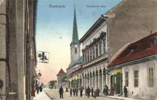 Érsekújvár, Nové Zamky; Komáromi utca A hadrakelt seregtől / street view (EK)