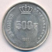 Belgium 1990. 500Fr Ag "Baldvin király 60. születésnapja" francia körirattal T:2 ph.
Belg...