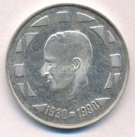 Belgium 1990. 500Fr Ag "Baldvin király 60. születésnapja" holland körirattal T:1-,2 Belgium 1990. 500 Francs Ag "60th Birthday of King Baudouin" with Dutch legend C:AU,XF Krause KM#178