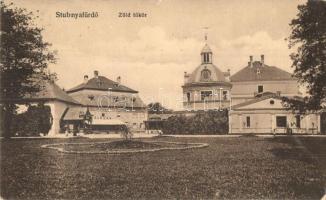 Stubnyafürdő, Stubnianske Teplice; Zöld tükör / spa - 2 db régi képeslap / 2 pre-1945 postcards