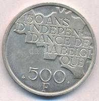 Belgium 1980. 500Fr ezüstözött Cu-Ni "A Függetlenség 150. évfordulója" francia felirattal ...