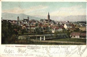 Nagyszeben, Hermannstadt, Sibiu; látkép / panorama view (vágott / cut)