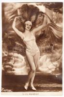 cca 1930 Greta Monkhart (?-?) lengyel(?) táncosnő, fotólap, 16,5×11 cm