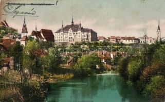 Segesvár, Schässburg, Sighisoara; megyeház / Komitatshaus / county hall (fl)