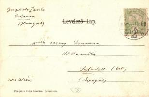 Debrecen-Pallag, Gazdasági Tanintézet convictusa. Pongrácz Géza kiadása (EK)