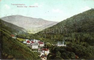Trencsénteplic, Trencianske Teplice; Baracska-völgy / Tal / valley (r)