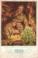 1916 K.u.K. Militär, Fröhliche Weihnachten / WWI Christmas greeting (EK)