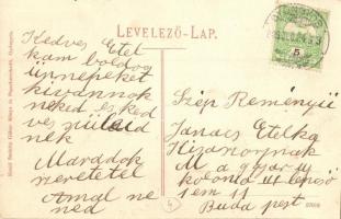 Gyöngyös, Fő tér, piac, árusok, Hotel Bruckner szálloda és étterem. Steinitz Gábor kiadása (kis szak...