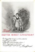 Miért hagytok minket elpusztulni? Tuberkolózis elleni propaganda, TEOSZ / WWII Propaganda against tuberculosis s: Morvay Klára