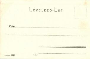 Győr, Sétatéri híd, Vihar csónak, háttérben Pannonia könyvnyomda. S. D. M. 2068