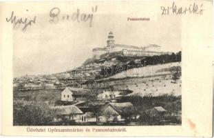 Pannonhalma, Győrszentmárton; látkép, apátság (EB)