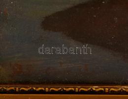 Benczúr jelzéssel: Krizantémos csendélet. Olaj, vászon, üvegezett keretben, 40×30 cm