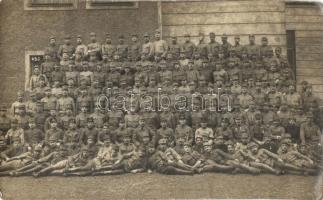 1917 K.u.K. 83. gyalogezred 33. zászlóalj 1. hadserege / WWI K.u.k. Inftr. Rgmt. No. 83 XXXIII. Marsch. Baon. 1. Kompagnie, group photo