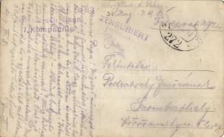 1917 K.u.K. 83. gyalogezred 33. zászlóalj 1. hadserege / WWI K.u.k. Inftr. Rgmt. No. 83 XXXIII. Mars...