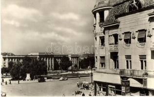 Nagykanizsa - 8 db MODERN városképes lap: Fő tér, Szabadság tér, Lenin utca, automobil. Képzőművésze...