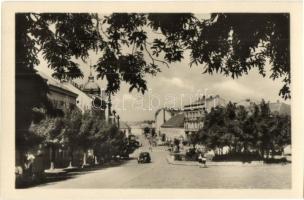 Nagykanizsa - 8 db MODERN városképes lap: Fő tér, Szabadság tér, Lenin utca, automobil. Képzőművésze...