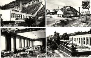 Paks - 3 db MODERN városképes lap: Béke szálló és étterem, hajóállomás, automobil. Képzőművészeti Al...